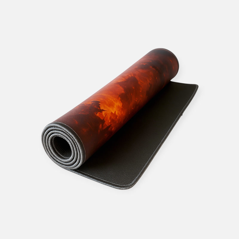 Image of Gamezelle Fire Dragon Fury großes (erweitertes) Gaming-Mauspad (800×300 mm)