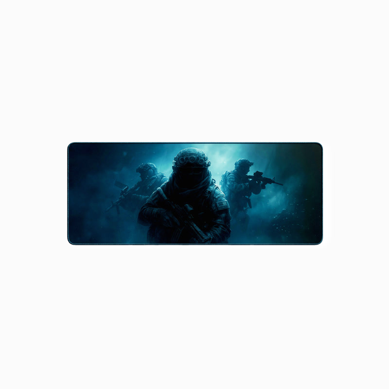 Image of Gamezelle Ghost Special Forces Trident großes (erweitertes) Gaming-Mauspad (800×300 mm)