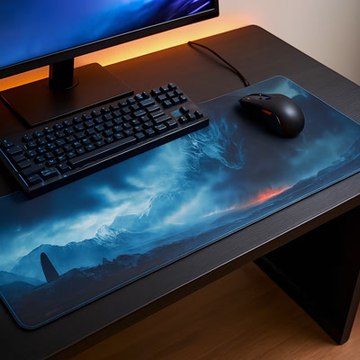 Picture of Gamezelle Mountain Dragon Gaze großes (erweitertes) Gaming-Mauspad (800×300 mm)