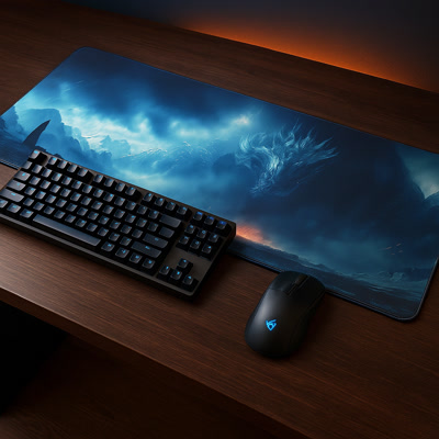 Picture of Gamezelle Mountain Dragon Gaze großes (erweitertes) Gaming-Mauspad (800×300 mm)