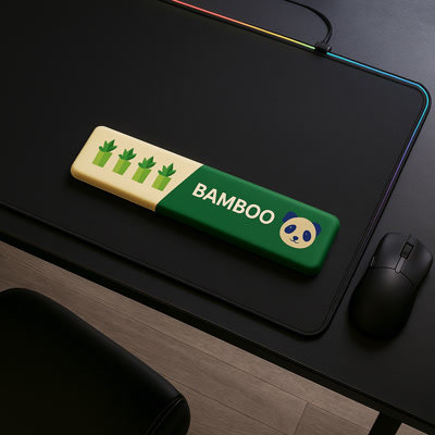 Picture of Gamezelle Handgelenkstütze für Gaming-Tastatur Bamboo (360 mm)